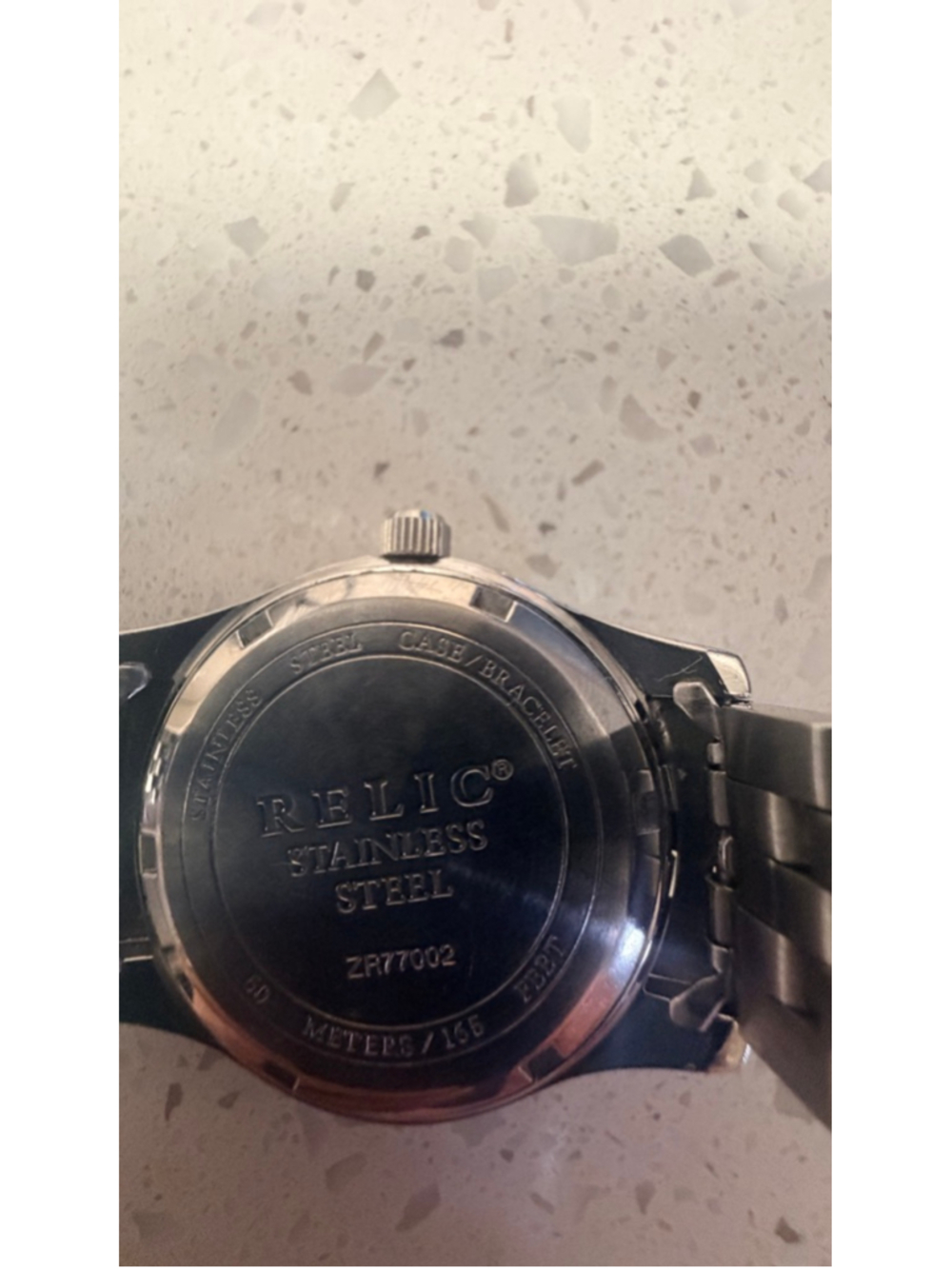 Relic Men's Stainless Steel Watch Silver Tone Date Window - Picture 6 of 8